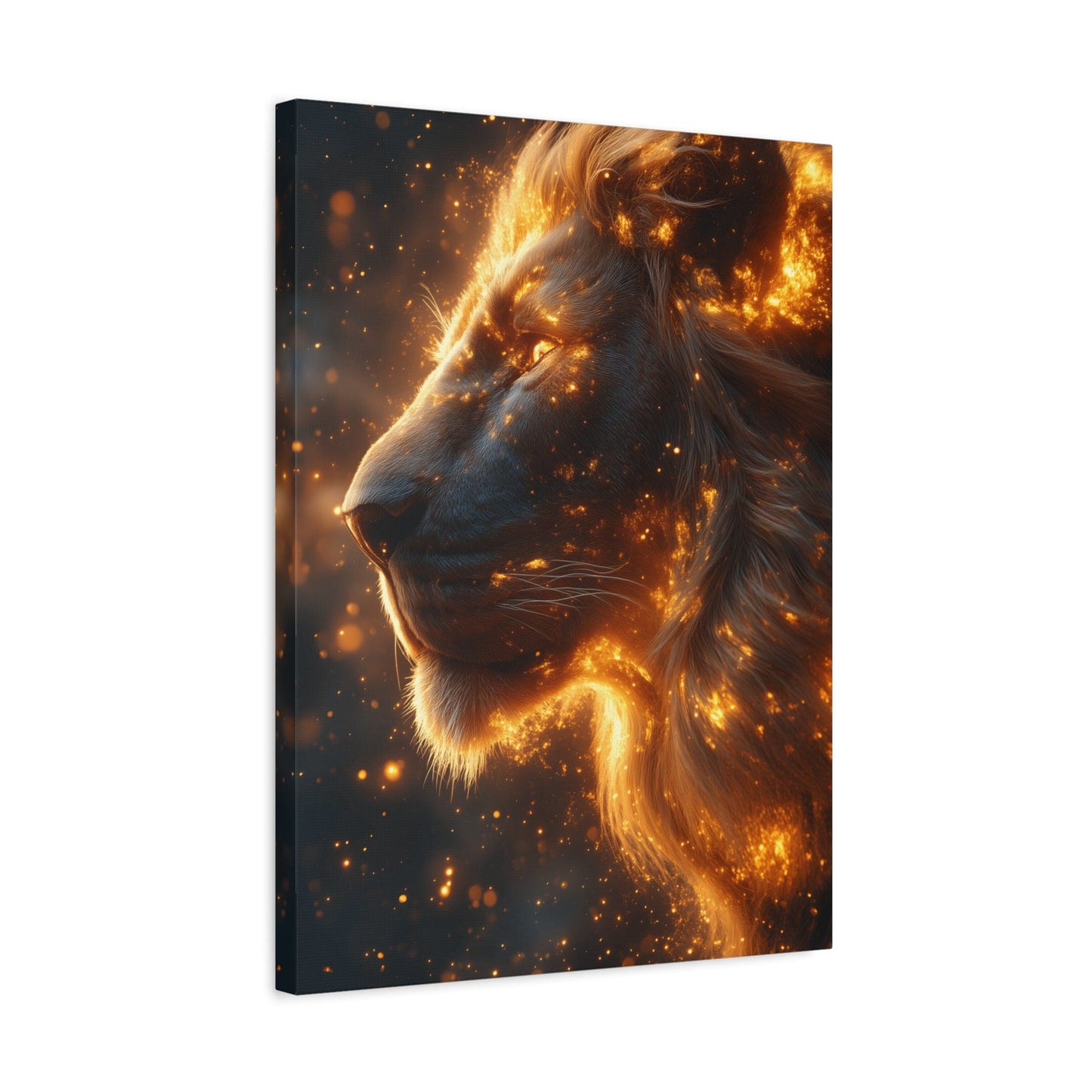 Majestic Lion Canvas Art - Wall Decor, Animal Print, Home Decoration, Gift for Animal Lovers, Stunning Wall Art