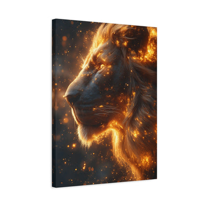 Majestic Lion Canvas Art - Wall Decor, Animal Print, Home Decoration, Gift for Animal Lovers, Stunning Wall Art