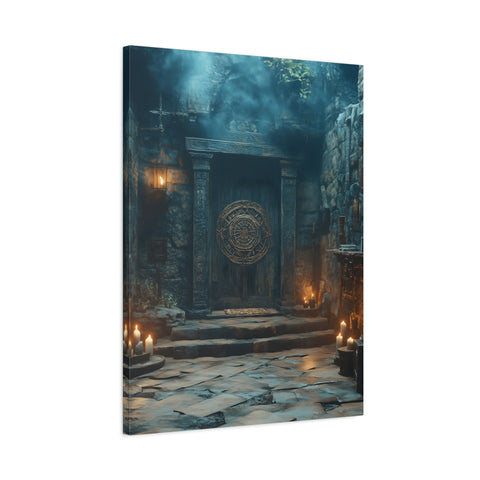 Mystical Doorway Canvas Print, Wall Art, Home Decor, Fantasy Art, Office Decoration, Bohemian Vibes, Gift Idea