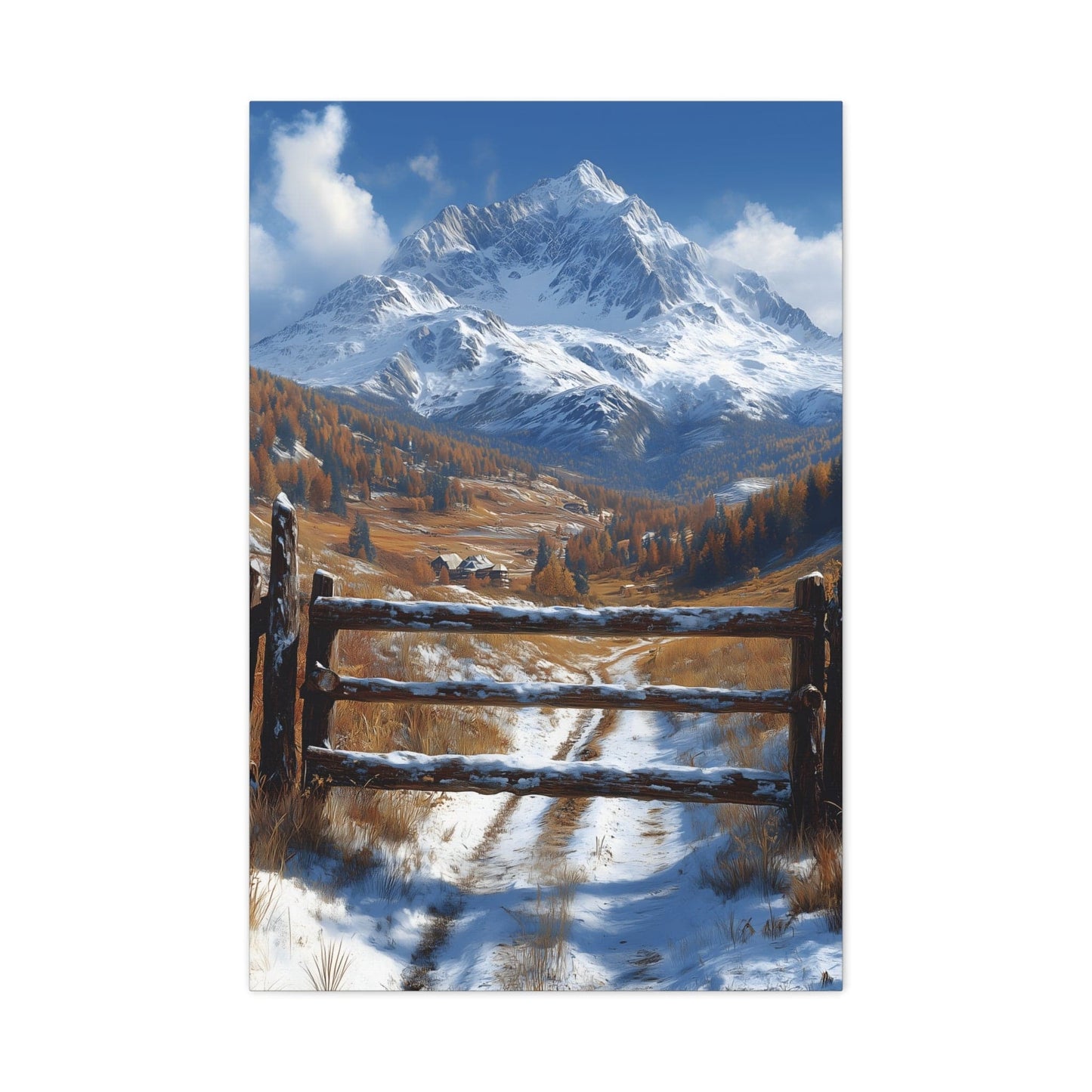 Mountain Landscape Canvas Print, Wall Art, Home Decor, Office Decor, Nature Lover Gift, Cozy Cabin Style