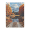 Autumn Décor, Canvas Art, AI Autumn Landscape, Nature Artwork Gift, Modern Wall Hanging, Unique Wall Art