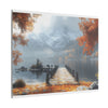 Autumn Décor, Canvas Art, AI Autumn Landscape, Nature Artwork Gift, Modern Wall Hanging, Unique Wall Art