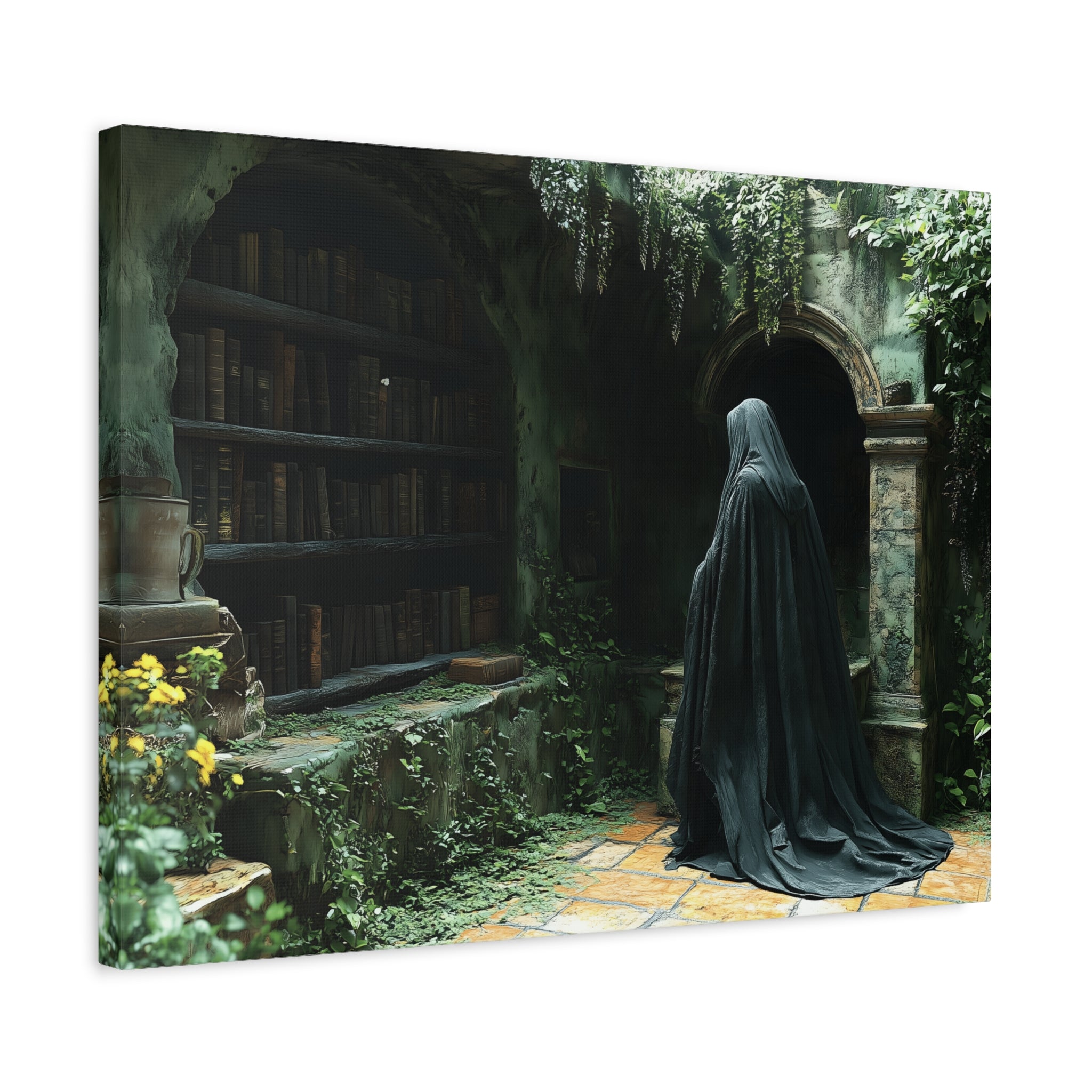 Mystical Canvas Wall Art, Enchanted Decor for Home, Dark Aesthetic Artwork, Gothic Wall Hanging, Unique Gift Idea