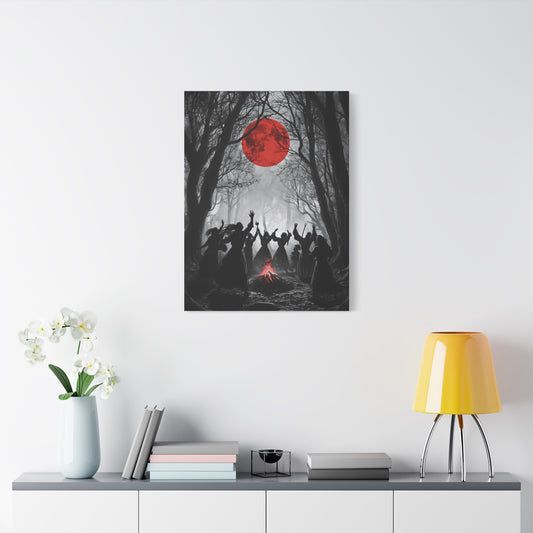 Mystical Forest Canvas Art, Wall Decor, Witchy Home Accent, Boho Decor, Spirit Circle Artwork