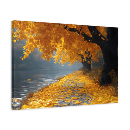 Autumn Serenity Canvas Wall Art, Fall Decor, Nature Photography, Thanksgiving Gift, Home Wall Decoration