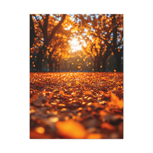 Autumn Landscape Canvas Print, Fall Decor, Cozy Room Art, Home Wall Decor, Gift for Nature Lovers, Thanksgiving Decoration