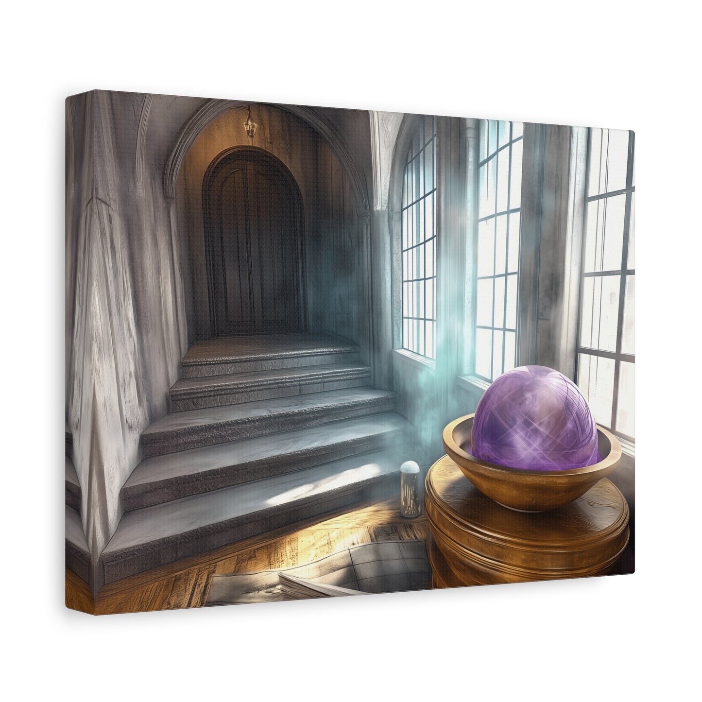 Mystical Canvas Wall Art, Fantasy Decor, Home Aesthetic, Gift for Wizards, Witch Decor, Halloween Art, Magical Atmosphere