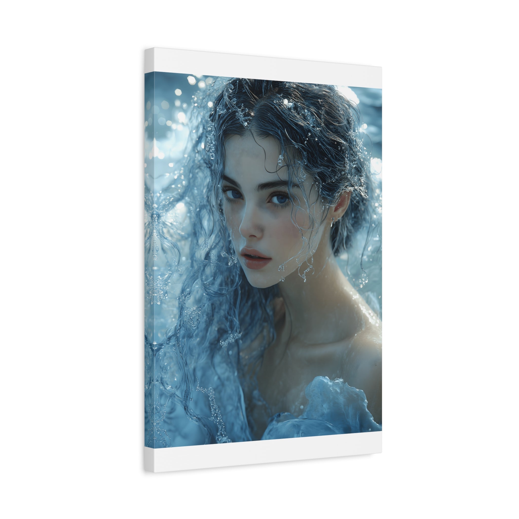 Serene Ocean Canvas Wall Art, Nature Decor, Home Aesthetics, Modern Artwork, Gift for Ocean Lovers, Deep Blue Wall Decor