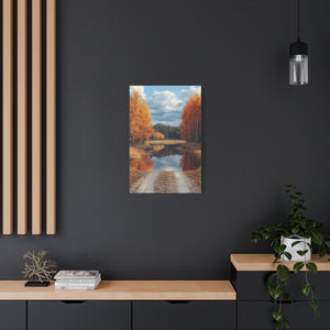 Autumn Landscape Canvas Print, Nature Wall Art, Fall Decor, Rustic Home Decor