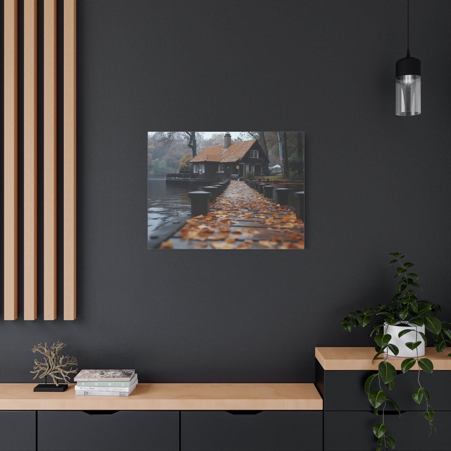 Autumn Landscape Canvas Print, Cozy Home Wall Art, Fall Decor, Nature Photography, Gift for Homeowners, Seasonal Decor