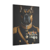 Canvas Print, AI Image Dogs Military Uniforms, Wall Art Decor, Home Office Decoration, Dog Lover Gift