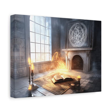 Mystical Canvas Art Print, Wall Decor for Fantasy Lovers, Enchanted Home Decor, Gifts for Book Lovers, Surreal Atmosphere Artwork