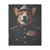 Pembroke Welsh Corgi Military Wall Art - Patriotic Dog Décor for Army, Air Force, Navy, Marines