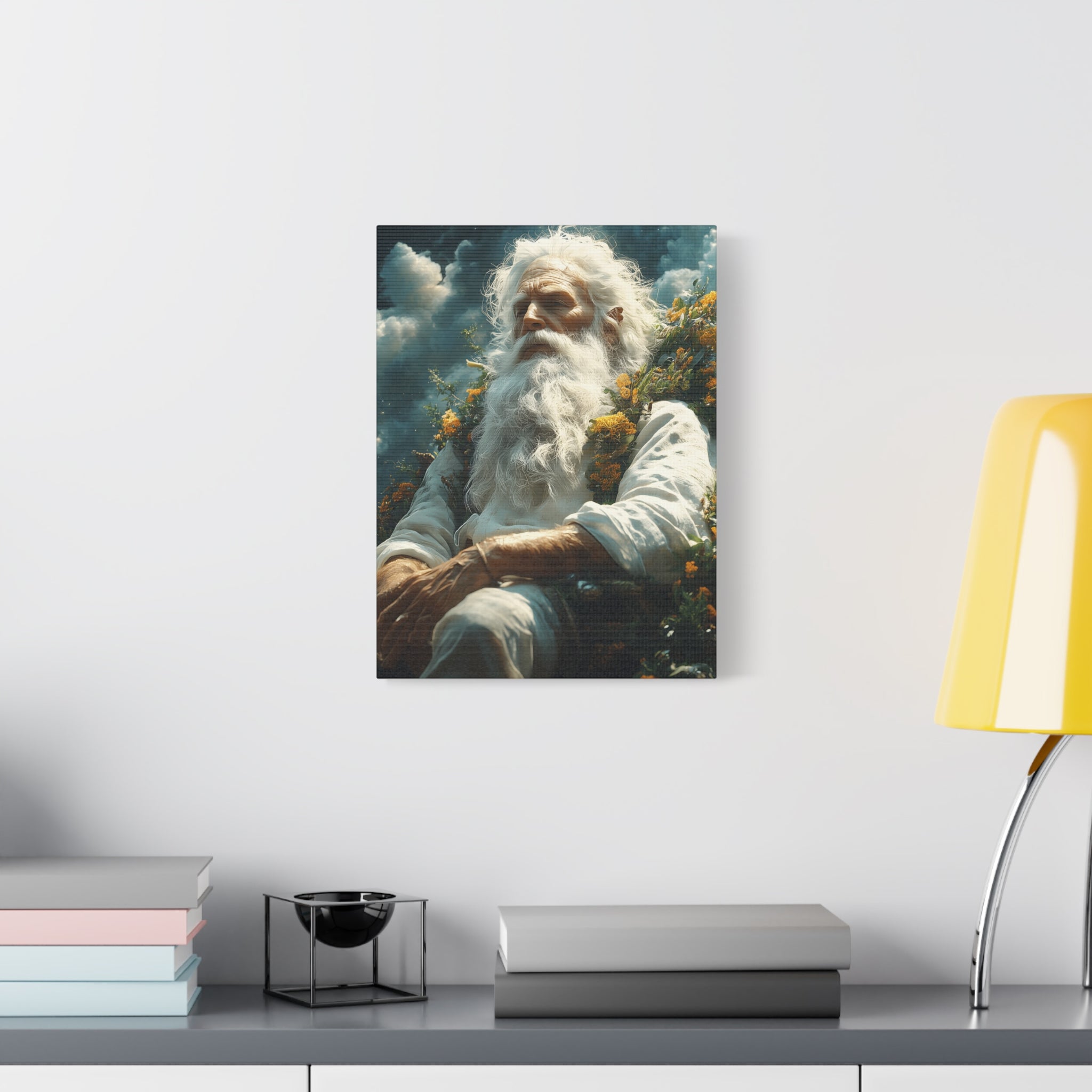 Serene Canvas Art Print, Wall Decor, Meditation, Bohemian Home, Peaceful Atmosphere, Spiritual Awakening, Gift Idea