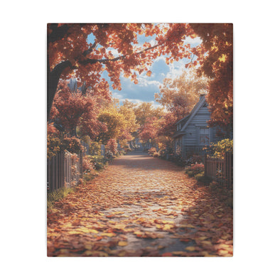 Autumn Décor, Canvas Art, AI Autumn Landscape, Nature Artwork Gift, Modern Wall Hanging, Unique Wall Art