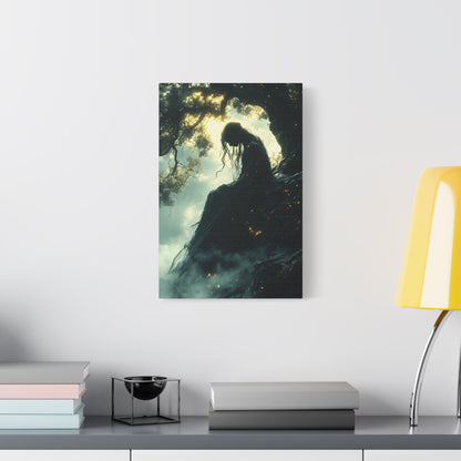 Mystical Forest Canvas Art, Dreamy Home Decor, Bohemian Wall Art, Enchanted Forest Print, Ethereal Nature Artwork, Gift for Nature Lovers