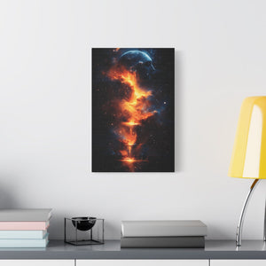 Cosmic Dreamscape Canvas Art, Abstract Wall Decor, Celestial Home Decor, Unique Gift for Space Lovers, Modern Art for Living Room