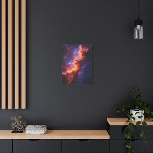 Stretched Canvas Print, Celestial Artwork, Home Decor, Space-Themed Gift, Office Wall Art, Galaxy Canvas