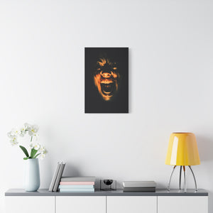 Screaming Face Art Print Canvas, Horror Wall Decor, Macabre Home Accent, Gothic Room Art, Unique Gift Idea