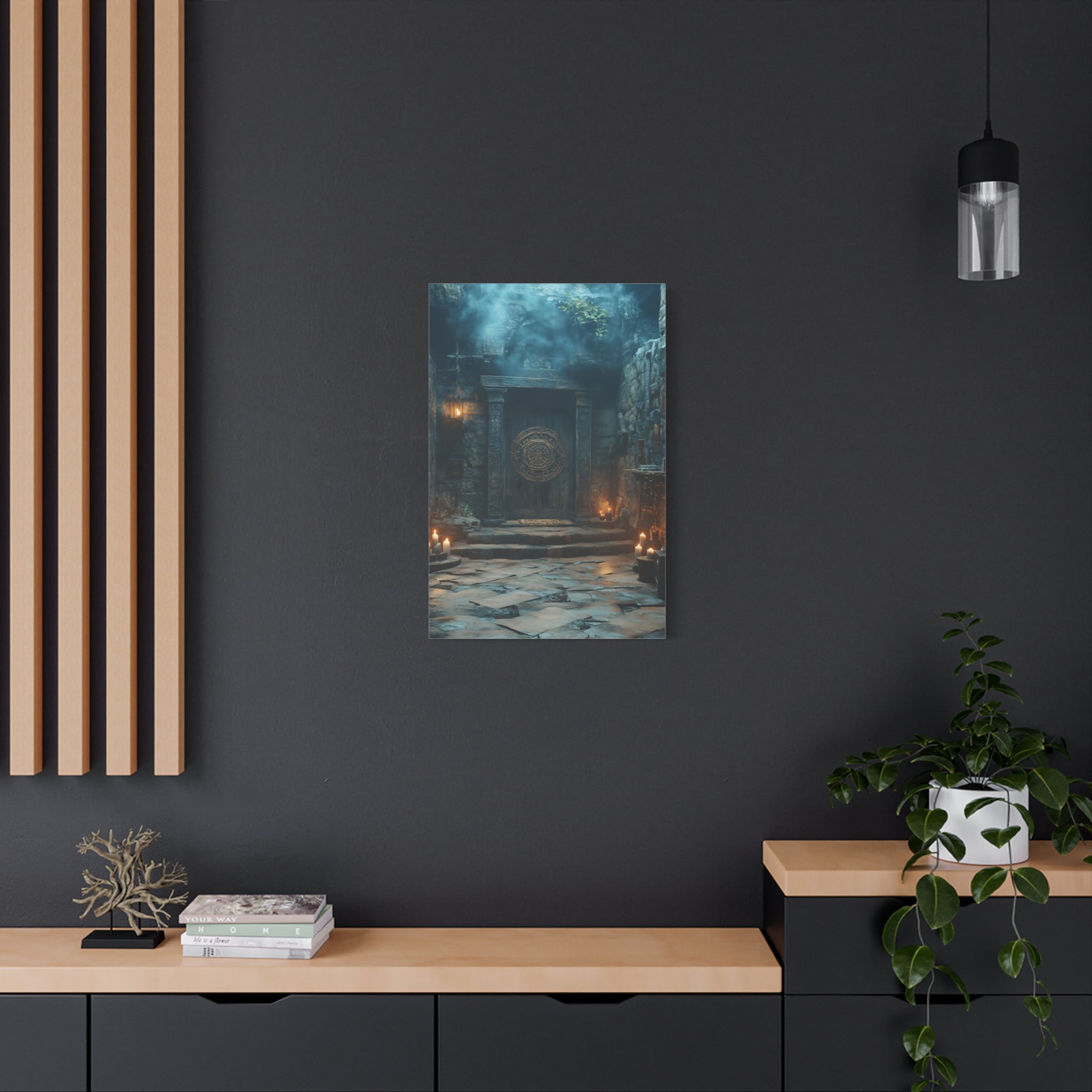Mystical Doorway Canvas Print, Wall Art, Home Decor, Fantasy Art, Office Decoration, Bohemian Vibes, Gift Idea