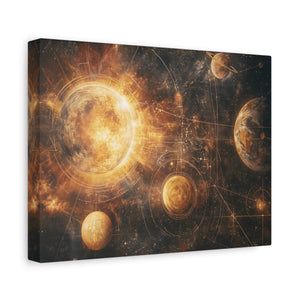 Celestial Canvas Wall Art, Cosmic Decor, Space Lover Gift, Galaxy Artwork, Home Decoration