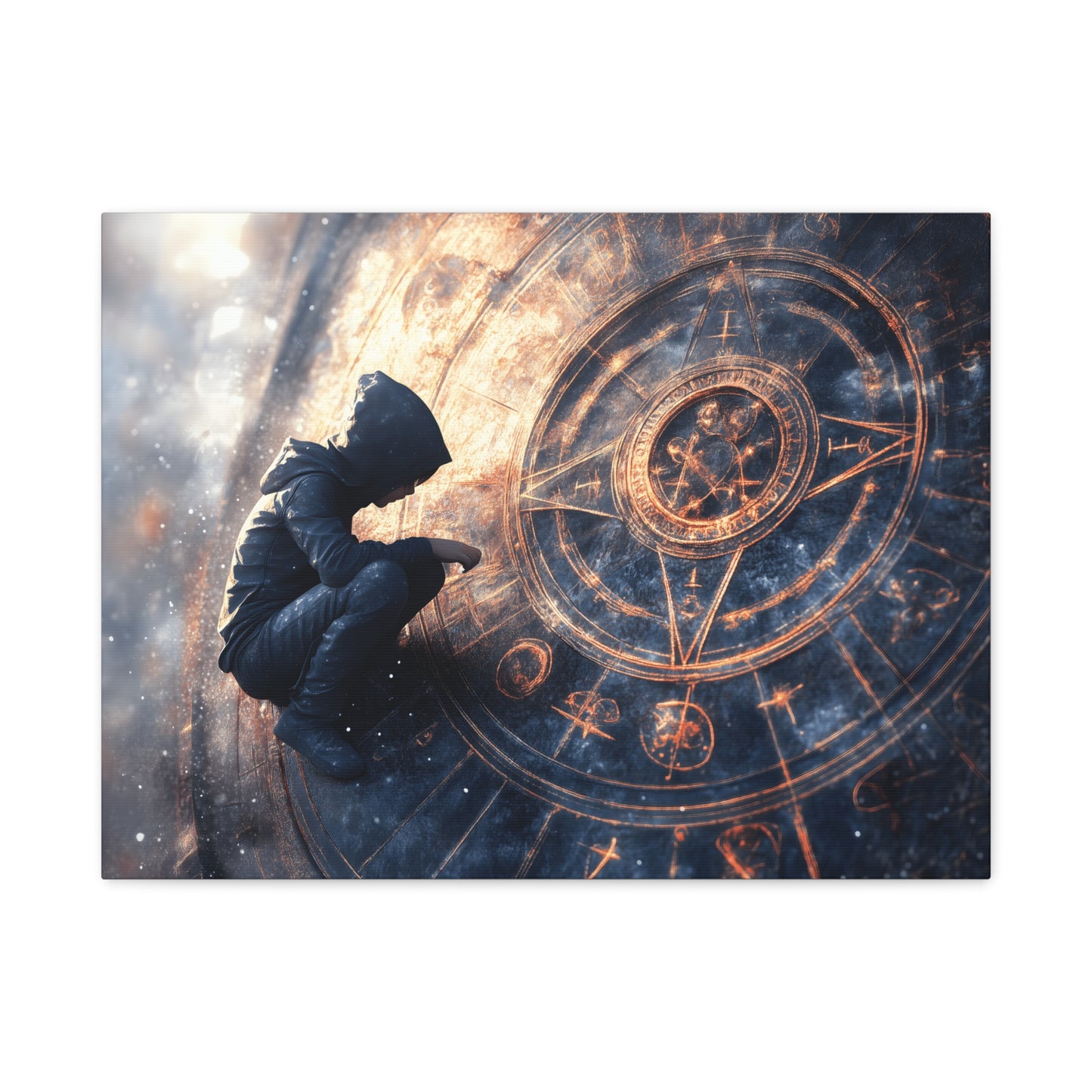 Canvas Print Astrology Clock