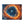 Celestial Canvas Wall Art featuring a vibrant galaxy print with vivid blue and fiery orange cosmic swirls
