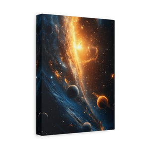 Stretched Canvas Wall Art, Cosmic Galaxy Decor, Astrophotography Print, Space Lovers Gift, Home Wall Decor, Celestial Artwork