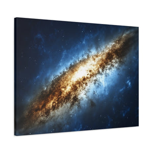 Galactic Canvas Art Print, Space Decor, Nebula Wall Art, Home Office Decor, Astronomical Gift