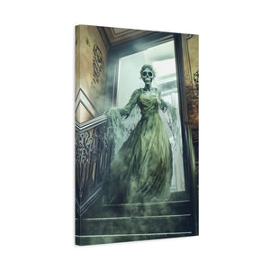 Hauntingly Elegant Canvas Art, Creepy Home Decor, Halloween Wall Art, Spooky Artwork, Gothic Living Room Decoration