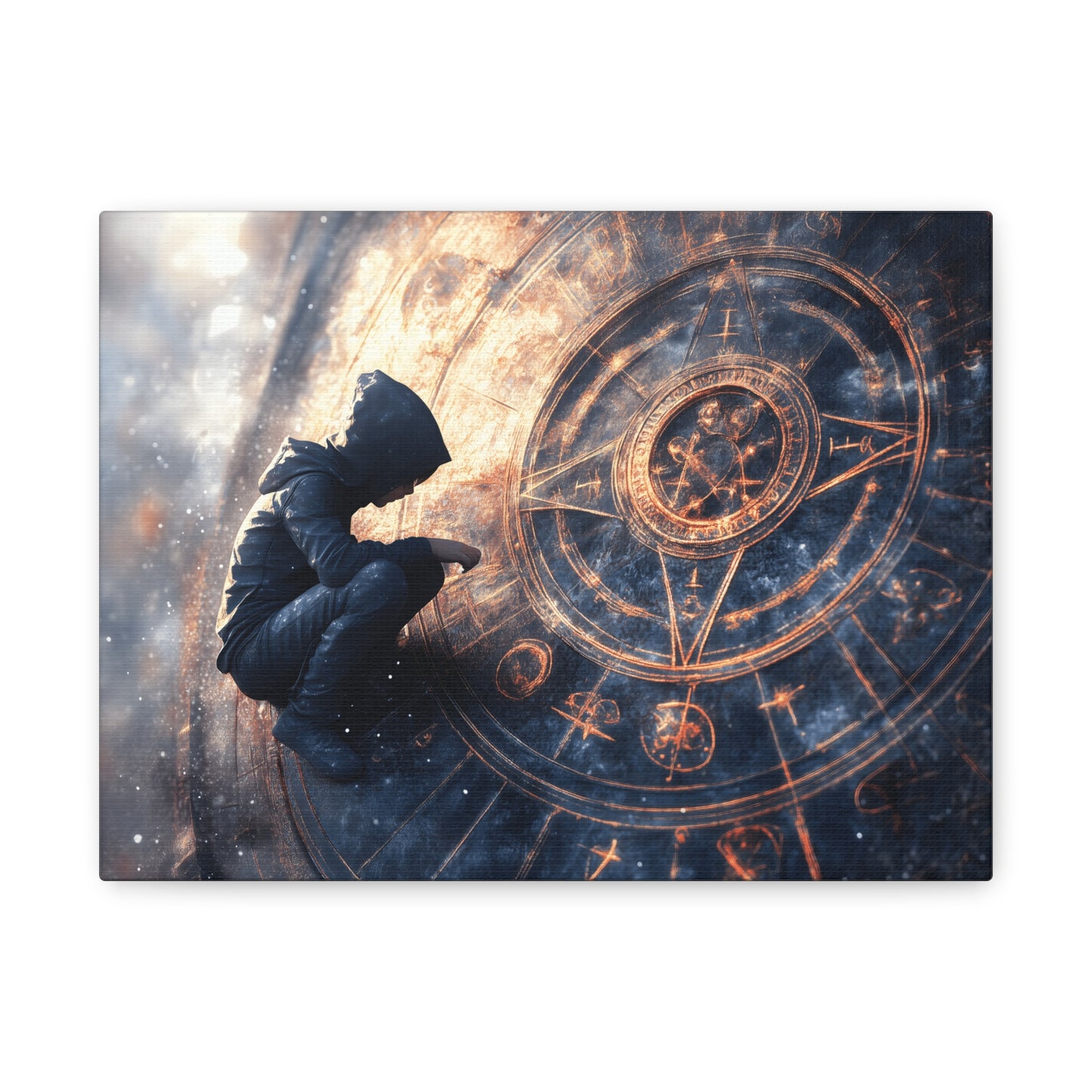 Canvas Print Astrology Clock