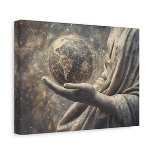 Earth in Hand - Matte Canvas Wall Art for Home Décor, Inspirational Artwork for Living Room