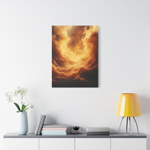 Stretched Canvas Print, Dreamy Cloud Artwork, Atmospheric Wall Decor, Abstract Art for Home, Modern Living Space Decoration
