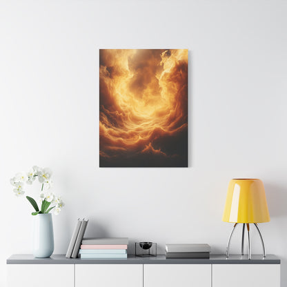 Stretched Canvas Print, Dreamy Cloud Artwork, Atmospheric Wall Decor, Abstract Art for Home, Modern Living Space Decoration