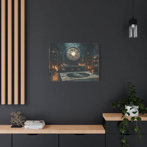 Mystical Matte Canvas Wall Art, Gothic Home Decor, Spiritual Room Decoration, Witchy Aesthetic, Bohemian Wall Hanging