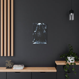 Gothic Canvas Art, Dark Aesthetic Print, Macabre Decor, Skull Artwork, Spooky Home Decor, Halloween Decoration, Unique Wall Art