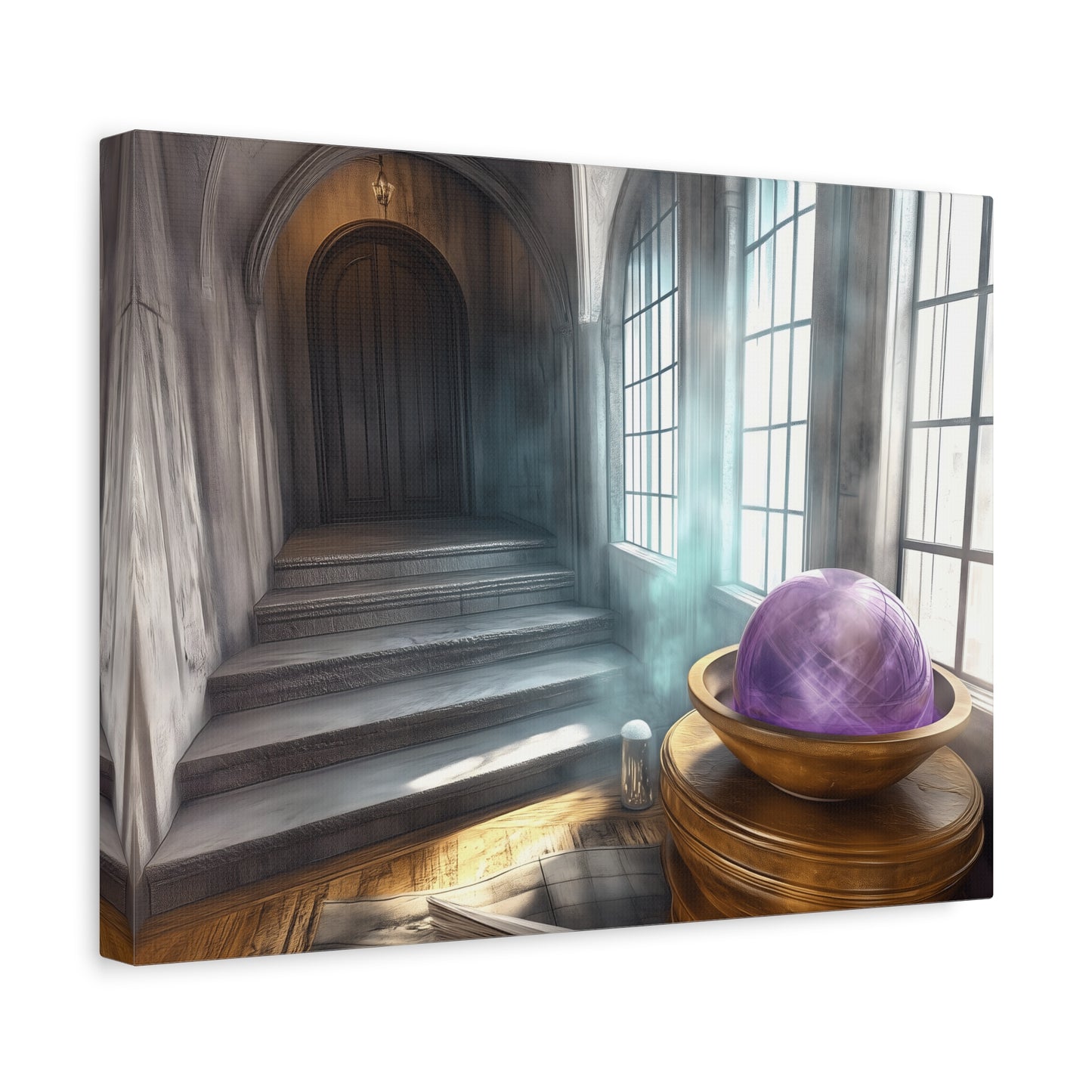 Mystical Canvas Wall Art, Fantasy Decor, Home Aesthetic, Gift for Wizards, Witch Decor, Halloween Art, Magical Atmosphere