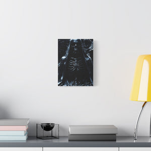Gothic Canvas Art, Dark Aesthetic Print, Macabre Decor, Skull Artwork, Spooky Home Decor, Halloween Decoration, Unique Wall Art