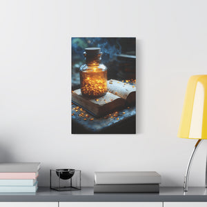 Illuminated Canvas Art, Cozy Home Decor, Gift for Book Lovers, Unique Wall Art, Enchanted Decoration