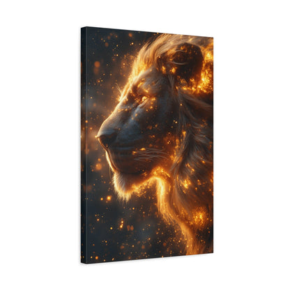 Majestic Lion Canvas Art - Wall Decor, Animal Print, Home Decoration, Gift for Animal Lovers, Stunning Wall Art