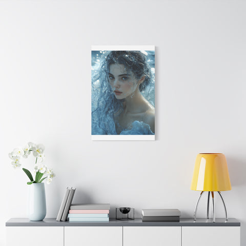 Serene Ocean Canvas Wall Art, Nature Decor, Home Aesthetics, Modern Artwork, Gift for Ocean Lovers, Deep Blue Wall Decor