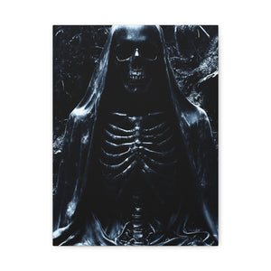 Gothic Canvas Art, Dark Aesthetic Print, Macabre Decor, Skull Artwork, Spooky Home Decor, Halloween Decoration, Unique Wall Art