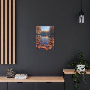 Autumn Reflections Canvas Print, Fall Decor, Nature Wall Art, Home Interior, Seasonal Artwork, Perfect Gift for All Occasions