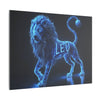 Leo Astrological Sign, Canvas Art, Stretched Canvas Print, AI Art, Matte Finish, Home Décor Wall Art