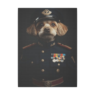 Shih Tzu Military Wall Art - Patriotic Dog Décor for Army, Air Force, Navy, Marines