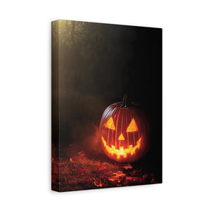 Halloween Pumpkin Canvas Art Print, Spooky Wall Decor, Fall Home Decoration, Halloween Party Decoration, Pumpkin Artwork