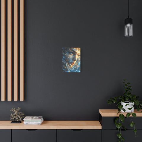 Artistic Canvas Print - Abstract Water Woman | Ocean-Themed Decor, Gallery Wall Art, Unique Home Decoration, Aquatic Aesthetic, Gift