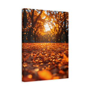 Autumn Landscape Canvas Print, Fall Decor, Cozy Room Art, Home Wall Decor, Gift for Nature Lovers, Thanksgiving Decoration