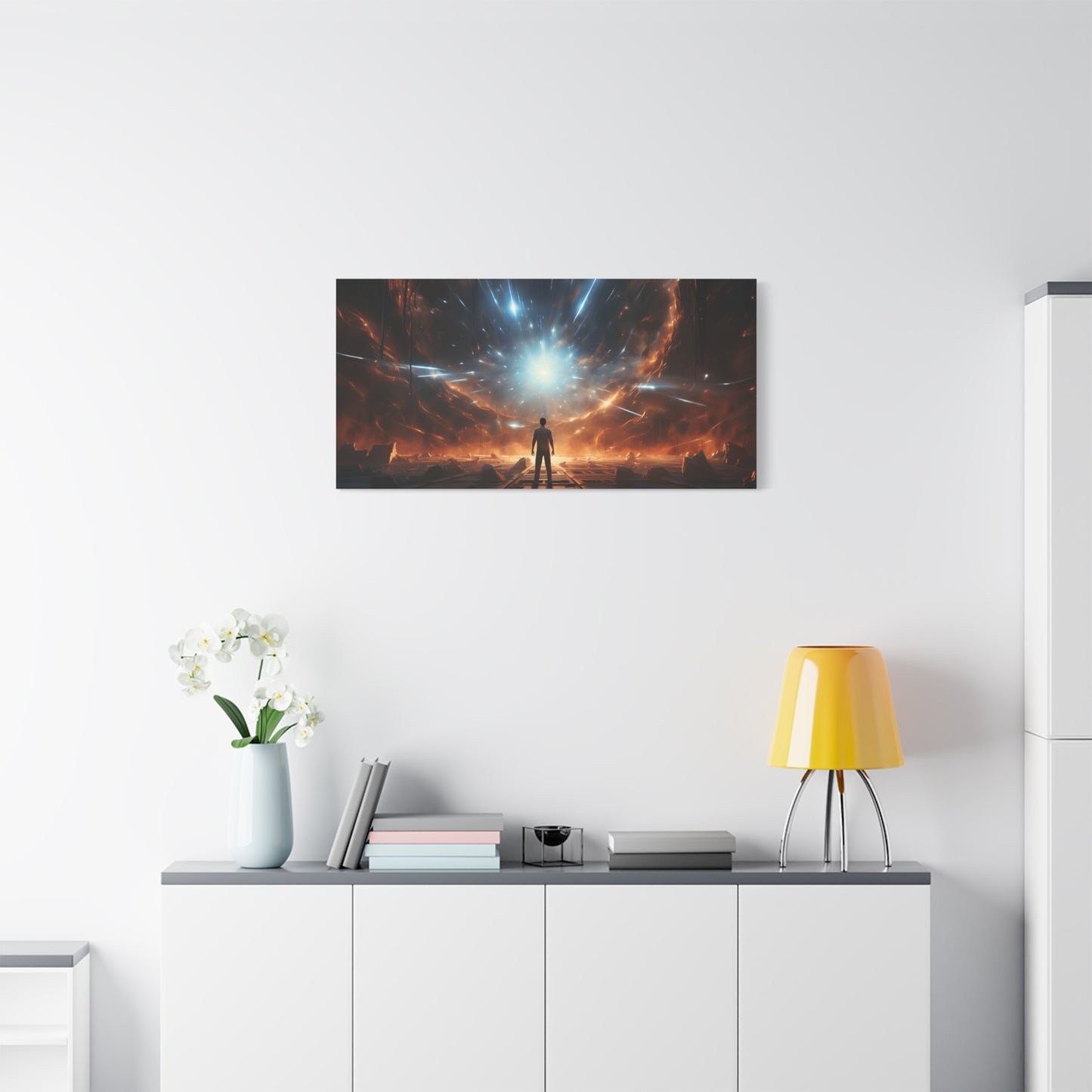 Cosmic Canvas Print, Abstract Art for Home Decor, Inspirational Wall Art, Unique Gift for Art Lovers, Modern Aesthetic