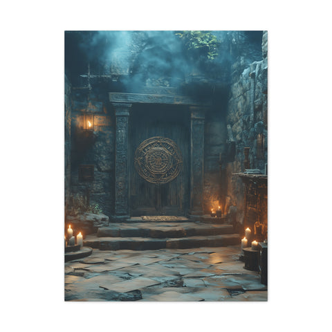 Mystical Doorway Canvas Print, Wall Art, Home Decor, Fantasy Art, Office Decoration, Bohemian Vibes, Gift Idea